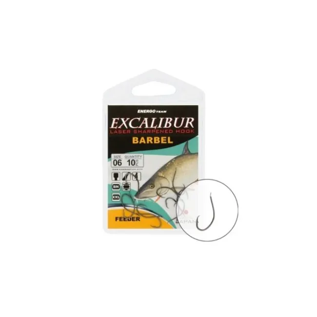 Carlige EnergoTeam Excalibur Barbel Feeder NS 10buc/plic