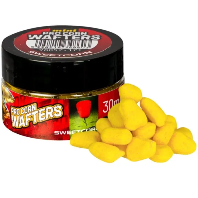 Pop Up Critic Echilibrat Benzar Mix Pro Corn Wafters Mini, 6mm, 30ml/borcan, Porumb Dulce (Galben)
