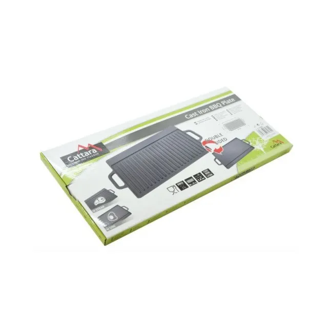 Plita pentru gratar cu doua fete din fonta 50x23x1,4cm Cattara