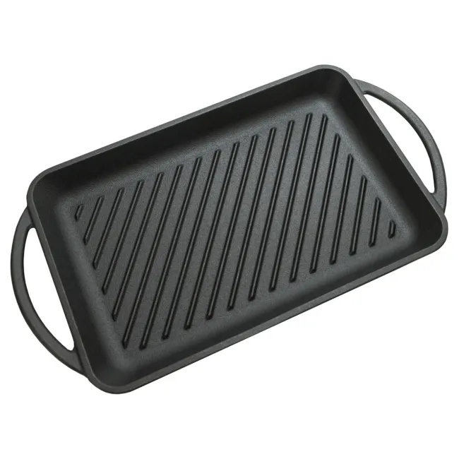 Plita grill Cattara din fonta cu manere , 33x21.5cm, inaltime 3cm