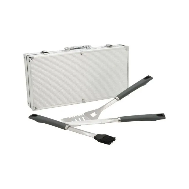 Set ustensile pentru gratar Cattara gama Grey, 11 piese