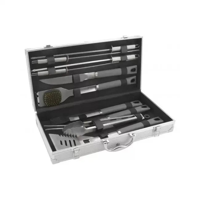 Set ustensile pentru gratar Cattara gama Grey, 11 piese
