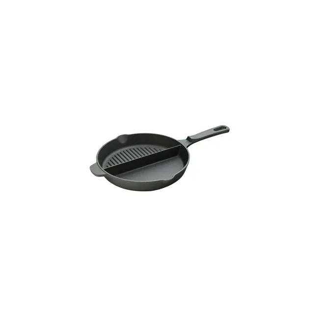 Tigaie fonta Cattara, 25cm, doua compartimente, neteda si grill