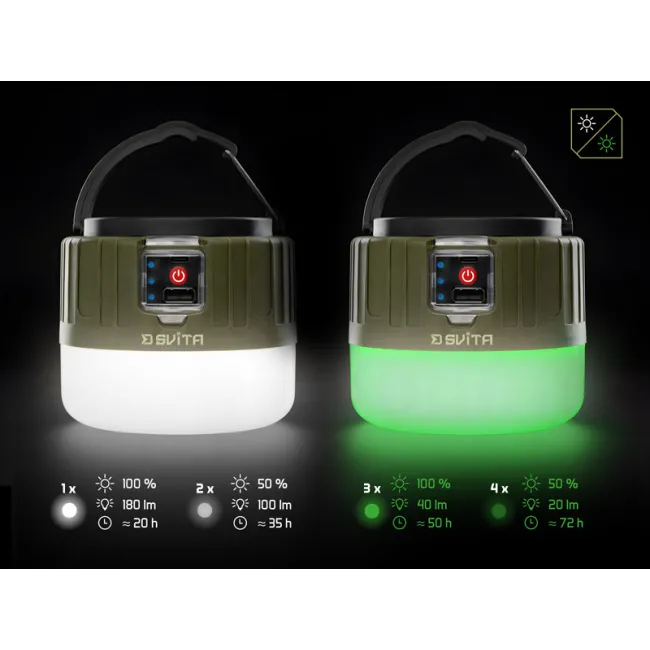 Lampa Camping Delphin Svita, cu Telecomanda, 4W, 180lm, 3600mAh