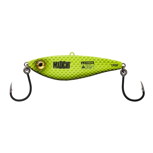 Pilker Madcat Vertical Jig Vibratix, Fluo Yellow UV, 10cm, 90g