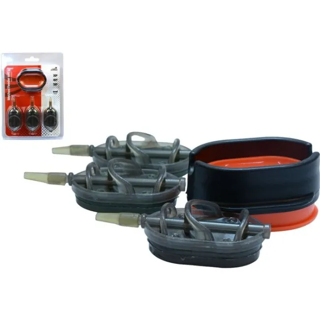 Set 3 Method Feeder Carp Expert Oval + Matrita