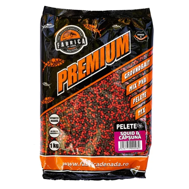 Pelete 2 mm Squid si Capsuna, Fabrica de Nada, 1 kg