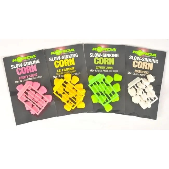Porumb Flotant Korda Slow Sinking Corn, 12buc/plic