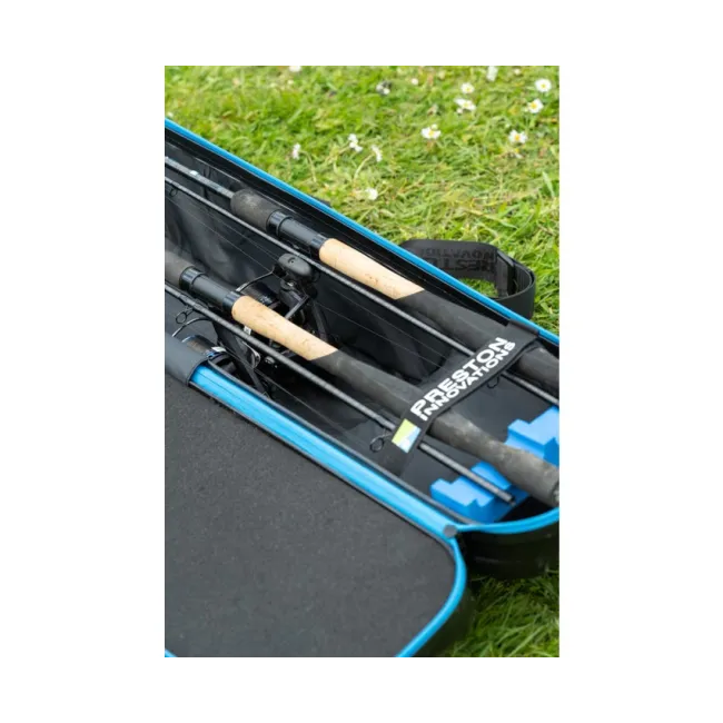 Husa Rigida Preston Hardcase Rod Safe Compact, 2 Lansete + 2 Mulinete,174x21x21cm