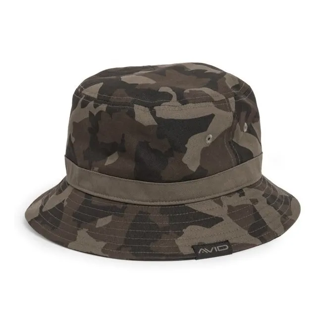 Palarie Avid Carp Distortion Dark Camo Bucket Hat