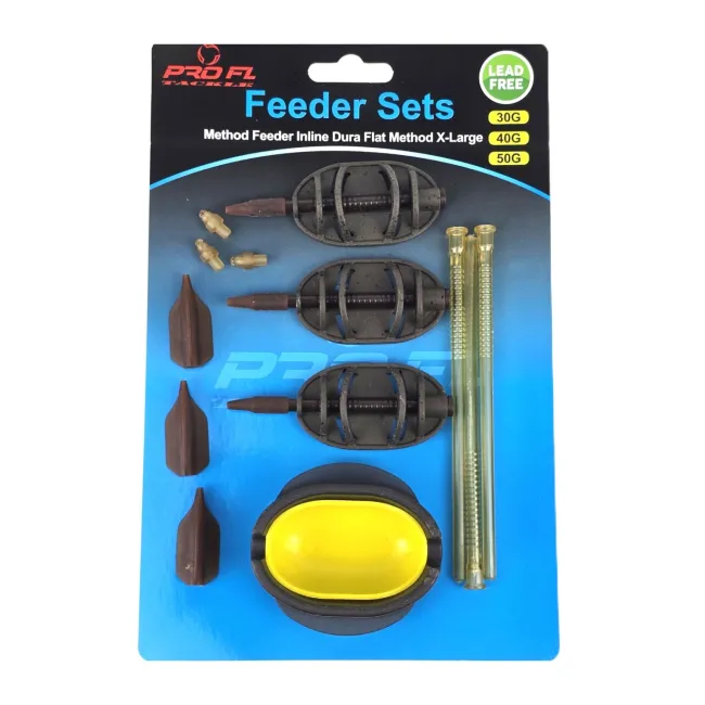 Set Method Feeder Inline Dura Flat PROFL XL: 30g, 40g, 50g