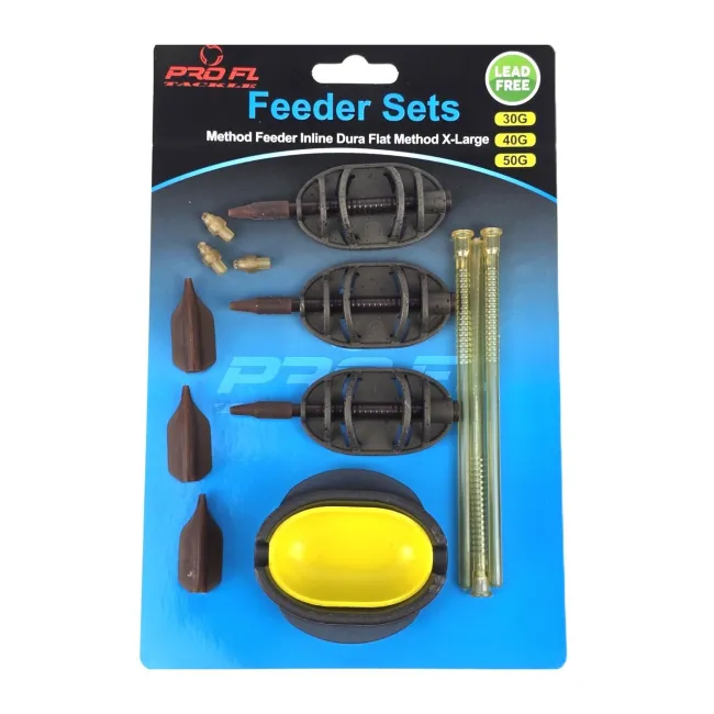 Set Method Feeder Inline Dura Flat PROFL XL: 30g, 40g, 50g