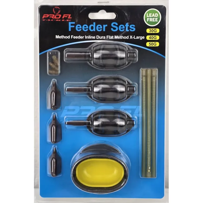 Set Method Feeder Inline Dura Flat PROFL XL: 30g, 40g, 50g