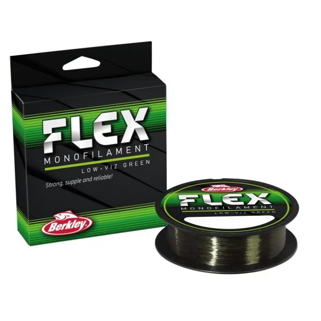 Fir Monofilament Berkley Flex Mono, Low-vis Green, 300m, 0,40mm, 11,2kg/25lb
