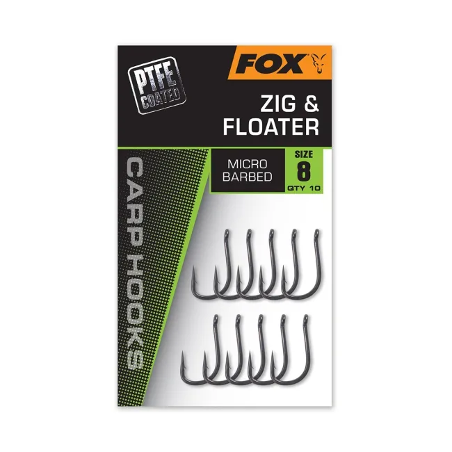 Carlige Fox Zig & Floater Micro Barbed, 10buc/plic