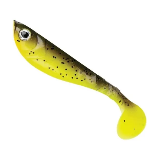 Shad Berkley Pulse Shad, Brown Chartreuse, 6cm