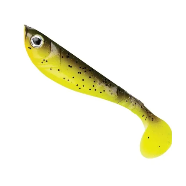 Shad Berkley Pulse Shad, Brown Chartreuse, 8cm