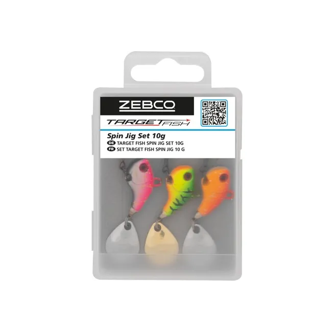 Spinnertail Zebco Target Fish Spin Jig Set, 10g, 3buc/cutie