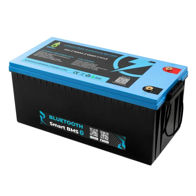 Acumulator ELKER LiFePO4 12V 100Ah cu Bluetooth