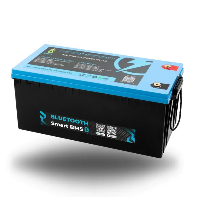 Acumulator ELKER LiFePO4 12V 100Ah cu Bluetooth