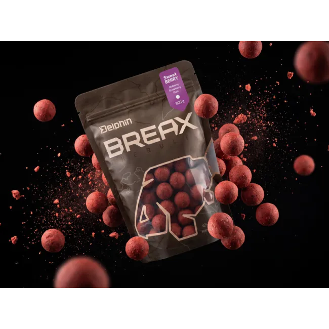 Boilies Delphin BreaX - SweetBERRY,Duda-Capsuna-Pruna 300g