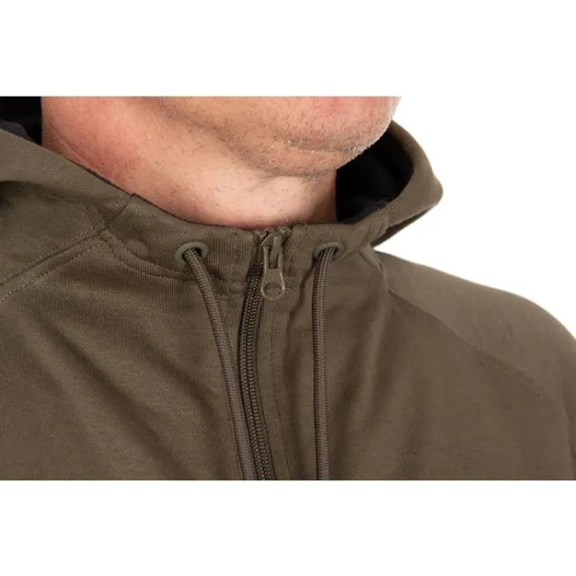 Hanorac cu Fermoar Fox Collection Zipped Hoody, Verde