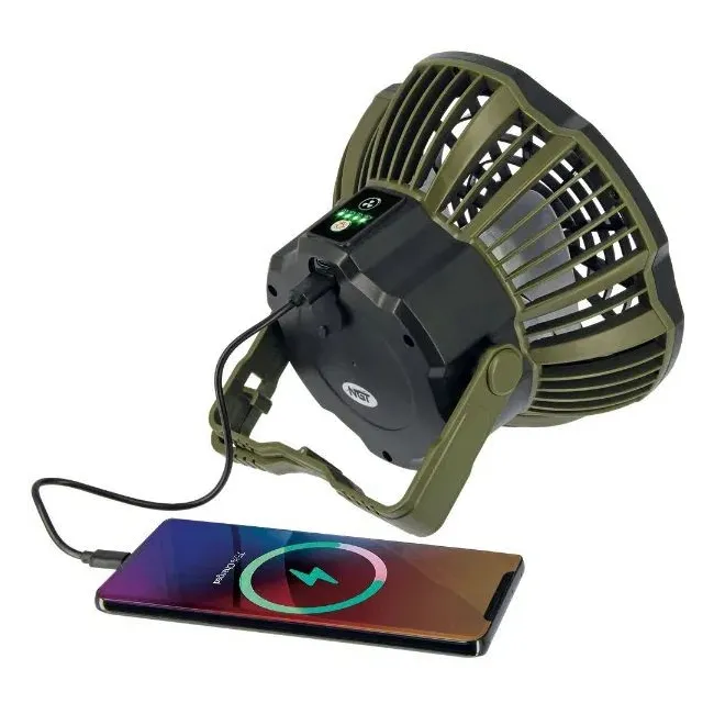 Ventilator NGT USB Reincarcabil cu Lumina si Powerbank