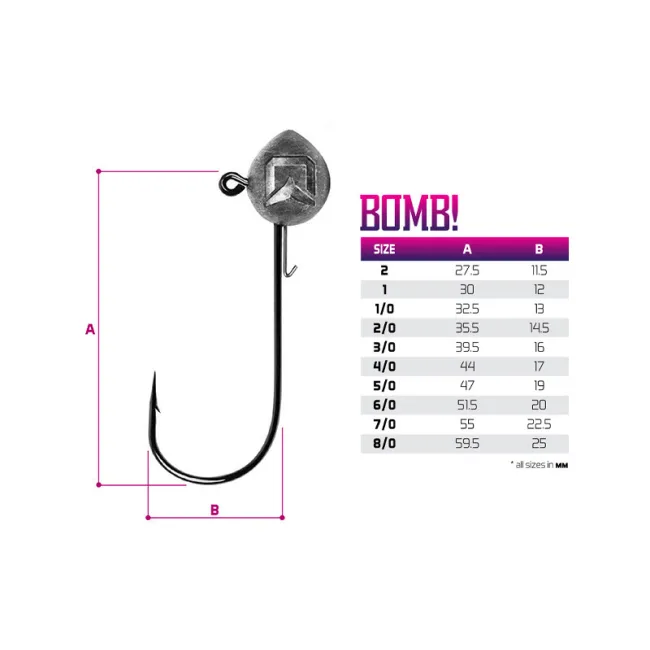 Jig cu Spin Delphin Bomb, Nr.2/0, 5buc/plic