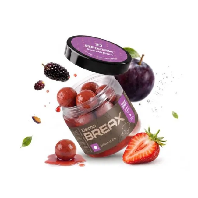 Boilies Dipuite Delphin BreaX SweetBERRY, 200ml