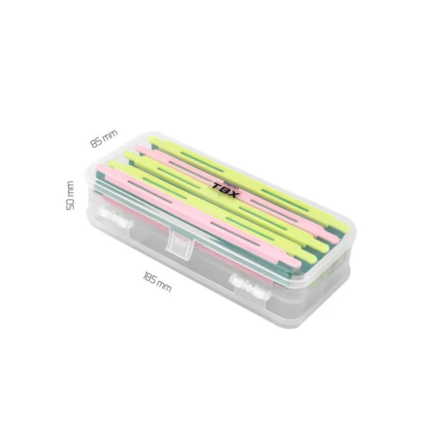 Cutie pentru Monturi Stationar Delphin TBX Duo 185-5P + 5 Plioare EVA, 18.5x8.5x5cm