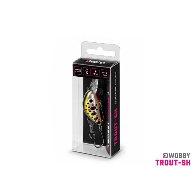 Vobler Delphin WOBBY TROUT-SH,PHANTOM