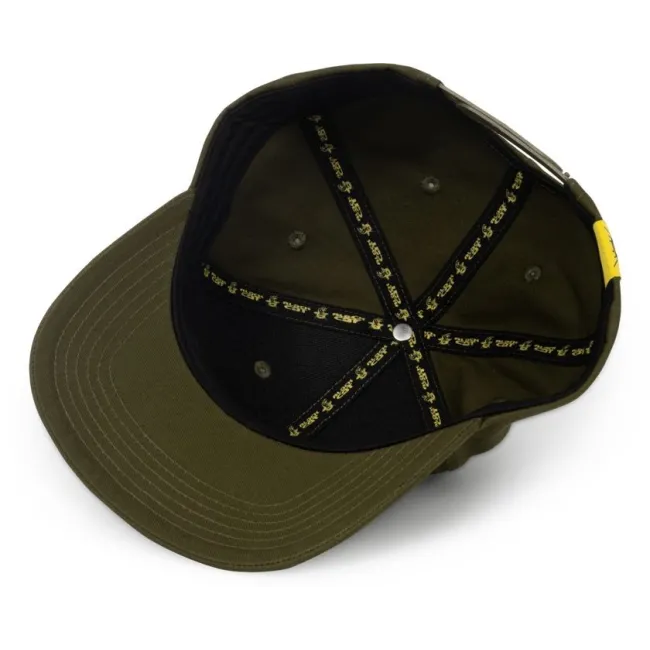 Sapca Black Cat Green Flat Peak Cap, Verde