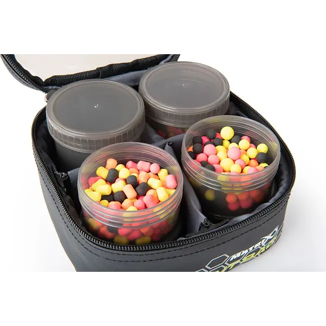 Geanta Nada Matrix Mini Bait Bag + 6 Borcane, EVA Rezistent, 17x17x9cm