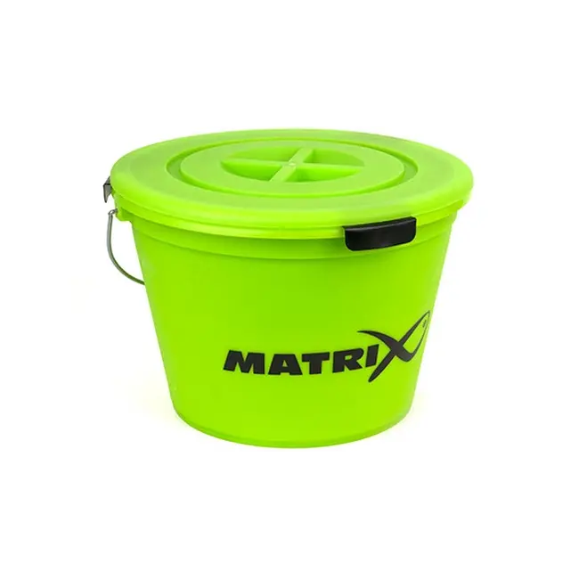 Set Nadire Matrix Fishing Lime Bucket, Galeata 20L + Capac + Lighean + Sita Ø=35cm