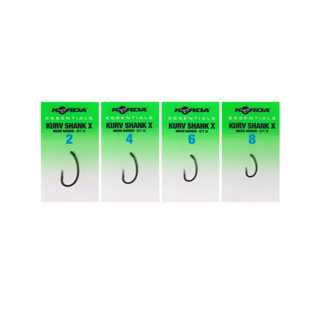 Carlige Korda Essentials Kurv X, Barbed, 10buc/plic