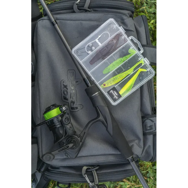 Combo Fox Rage Warrior ST Medium Spin – Lanseta 15-50g + Mulineta 2000 + Fir Textil + Set Naluci