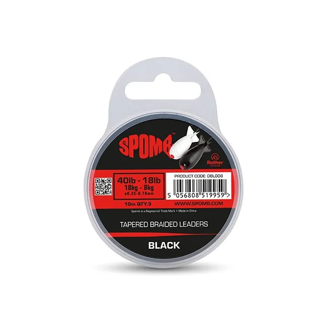 Fir Textil Inaintas Spomb Tapered Braided Leaders 40lb-18lb