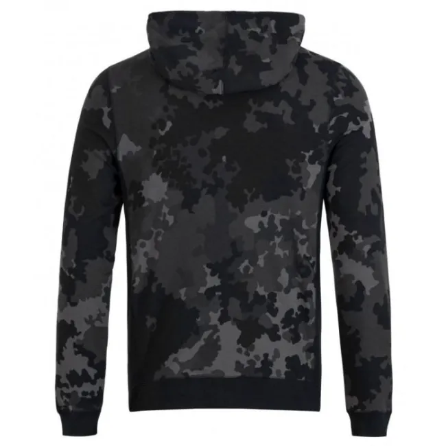 Hanorac Korda Zip Hoodie, Black Kamo