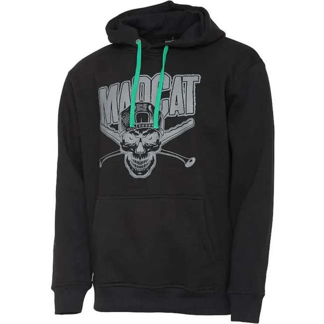 Hanorac Madcat Skull Hoodie, Black