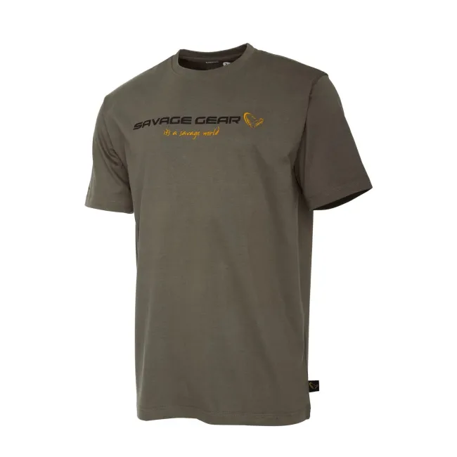 Tricou Savage Gear SG4 Logo T-Shirt, Loden Green