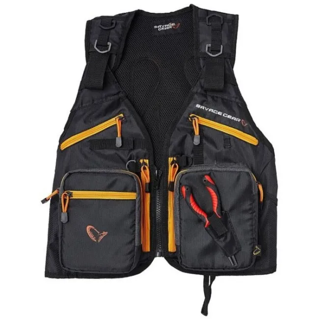 Vesta Savage Gear Pro-Tact Spinning Vest OneSize, Black