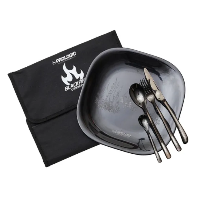 Trusa Picnic pentru O Persoana Prologic BlackFire, 25x25cm