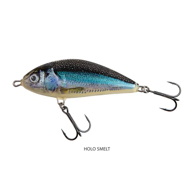 Vobler SALMO Fatso Floating, Holo Smelt, 8cm, 23g