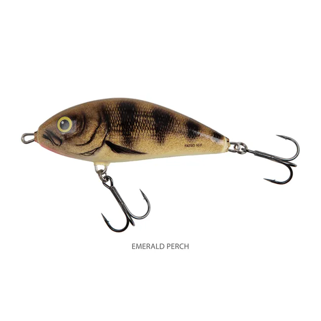 Vobler SALMO Fatso Floting, Emerald Perch, 8cm, 23g