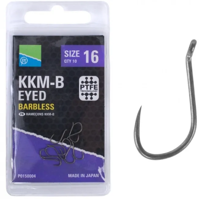 Carlige Preston KKM-B Barbless, 10buc/plic