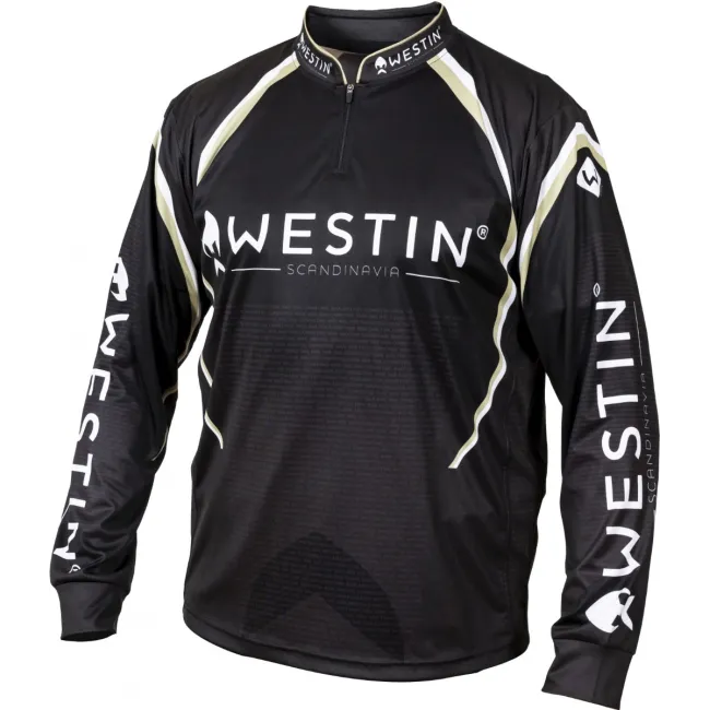 Bluza Westin Tournament Shirt, Negru/Gri