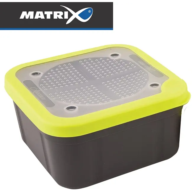 Cutie pentru Momeala Matrix Grey/Lime Bait Boxes Solid Tops