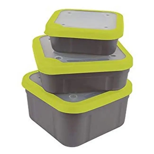Cutie pentru Momeala Matrix Grey/Lime Bait Boxes Solid Tops