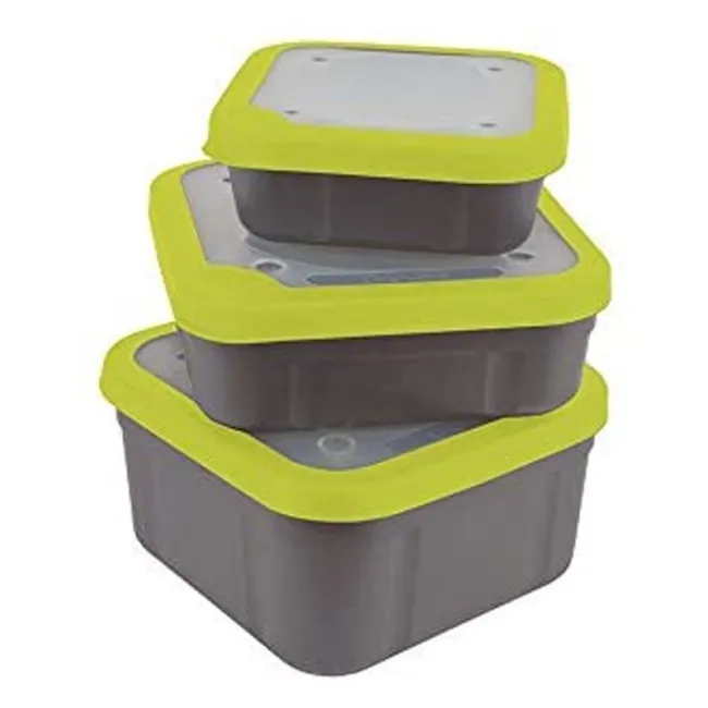 Cutie pentru Momeala Matrix Grey/Lime Bait Boxes Solid Tops