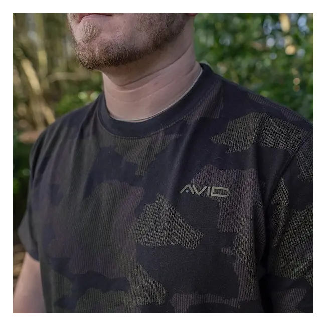 Tricou Avid Carp Distortion Camo T-Shirt